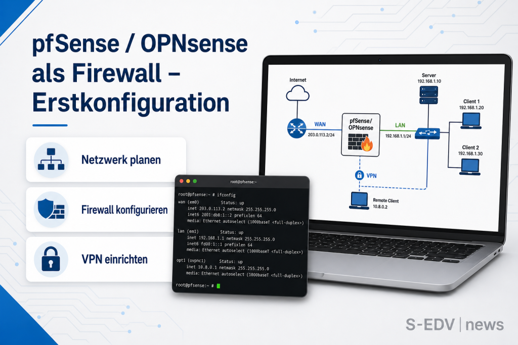 pfSense / OPNsense als Firewall – Erstkonfiguration