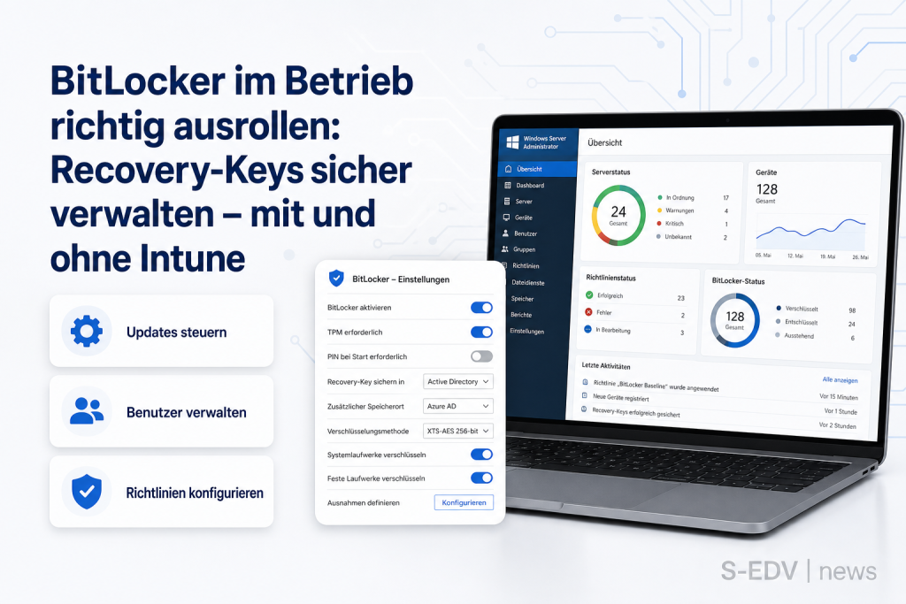 BitLocker im Betrieb richtig ausrollen: Recovery-Keys sicher verwalten – mit und ohne Intune
