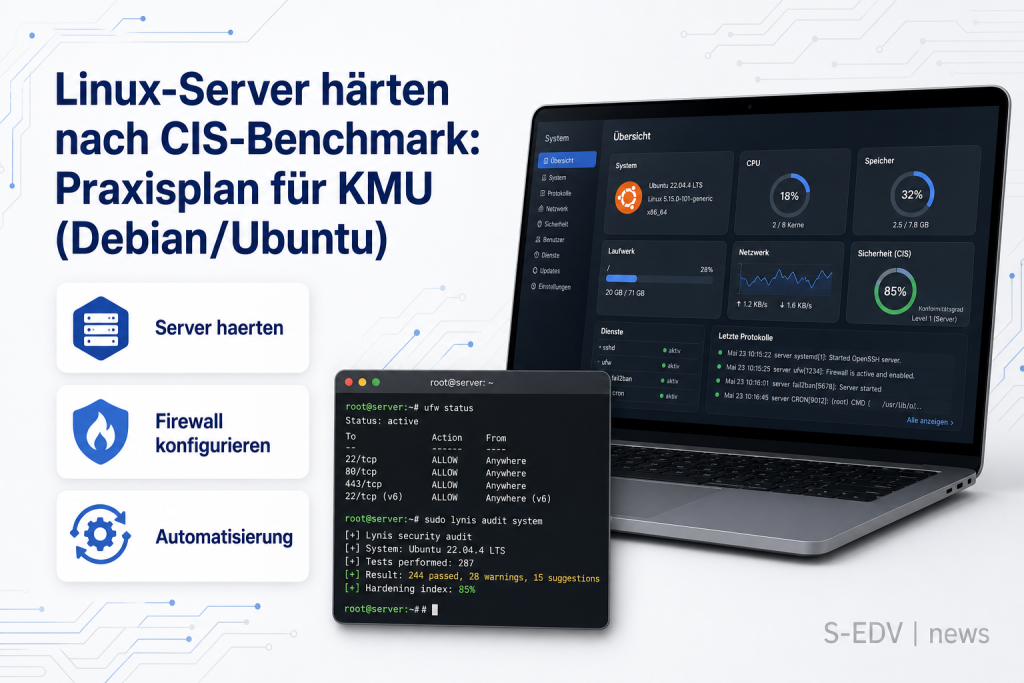 Linux-Server härten nach CIS-Benchmark: Praxisplan für KMU (Debian/Ubuntu)