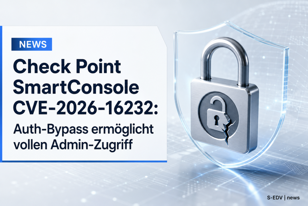 Kritische Check-Point-Schwachstelle CVE-2026-16232: SmartConsole-Authentifizierungsbypass ermöglicht Angreifern ohne Anmeldung vollen administrativen Zugriff auf Management-Server.