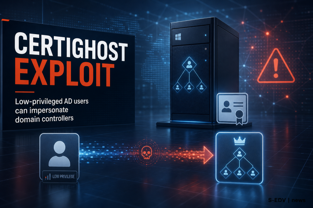 Certighost Exploit: Niedrig privilegierter Active Directory Nutzer imitiert einen Domänen Controller