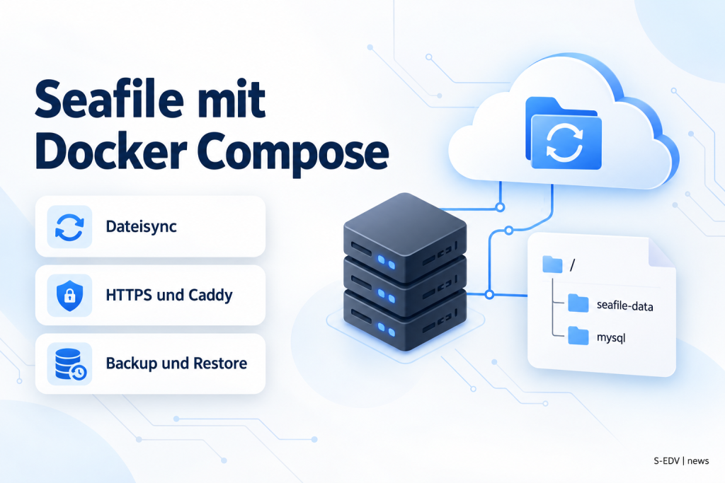 Hero: Seafile mit Docker Compose, Dateisync, HTTPS und Backup
